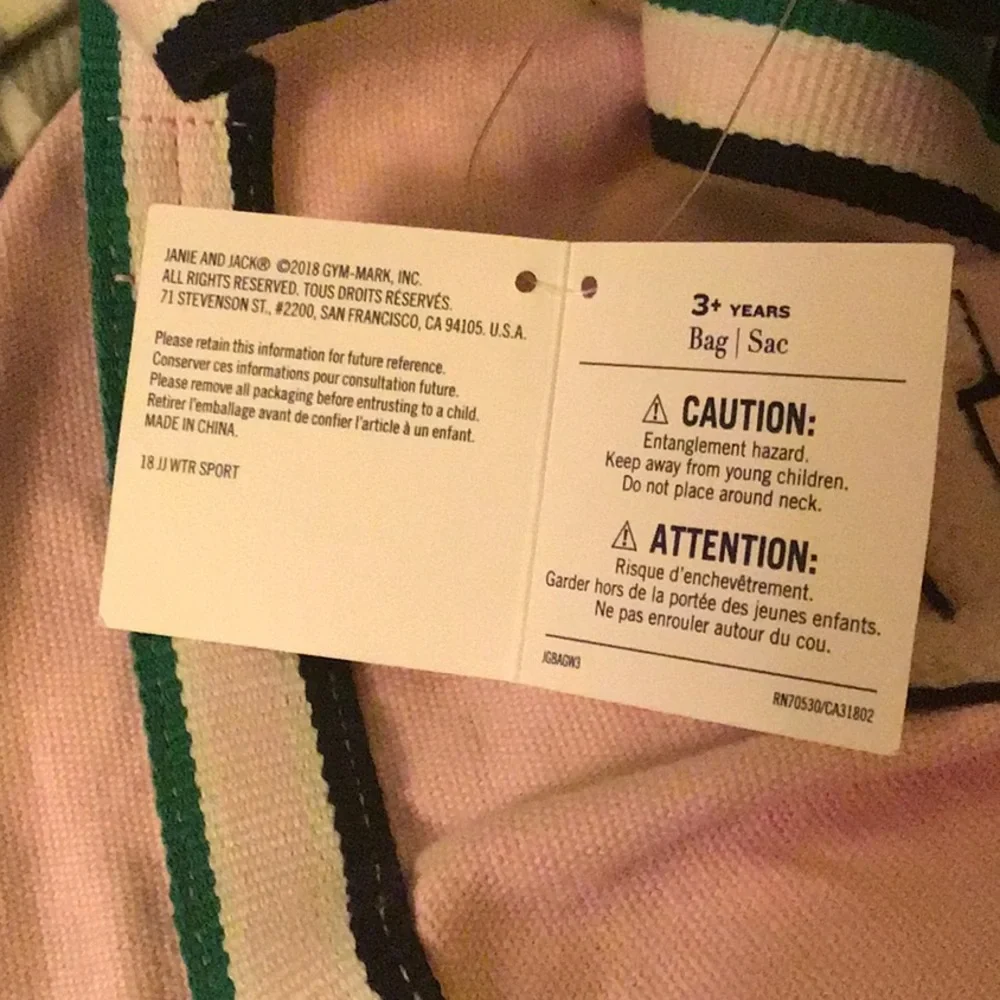 Janie and Jack Spirt Duffel Bag